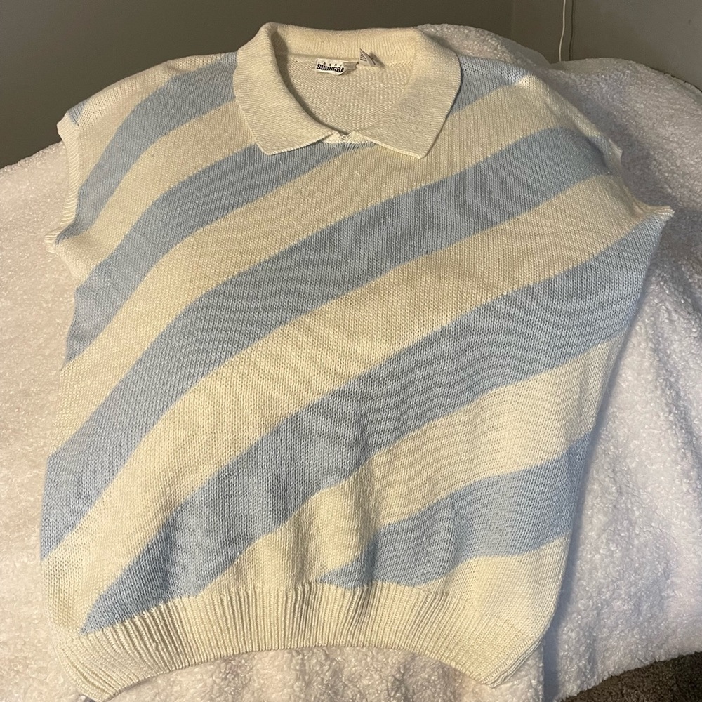 Vintage striped sweater shirt